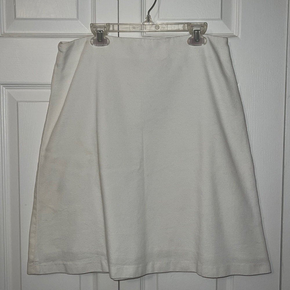 Michael Kors womens white textured skirt